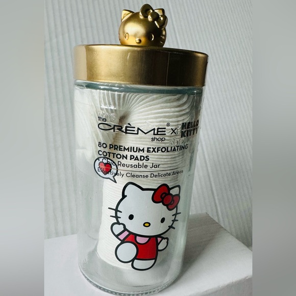 💚 HELLO KITTY-Cotton pads in an adorable, reusable Hello Kitty container - Picture 2 of 11